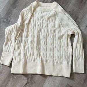 Aerie unREAL Cable Crew Sweater